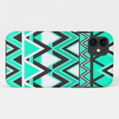 Turquoise Tribal Pattern Case-Mate iPhone Case (Achterkant (horizontaal))