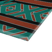 Turquoise Tribal Sun Kokopelli Zuidwest Design Snijplank (Hoek)