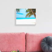 Turquoise Tropical Beach Canvas Afdruk (Insitu (Woonkamer))