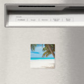 Turquoise Tropical Beach Magneet (Insitu (Vaatwasser))