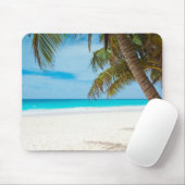 Turquoise Tropical Beach Muismat (Met muis)