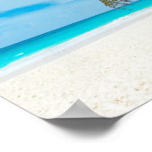 Turquoise Tropical Beach Poster (Hoek)