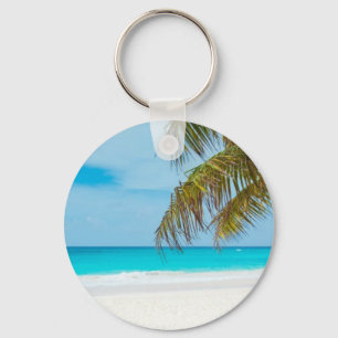Turquoise Tropical Beach Sleutelhanger