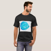 Turquoise Tropische Discusvis T-shirt (Voorkant volledig)