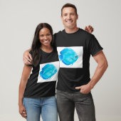 Turquoise Tropische Discusvis T-shirt (Unisex)