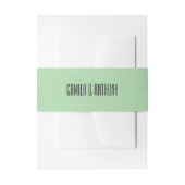 Turquoise Trouwdag Uitnodigingen Wikkel (Voorkant Voorbeeld)