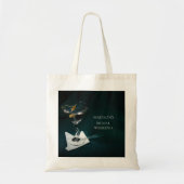 Turquoise Trouwfeest Weekend Martini Tote Bag (Voorkant)