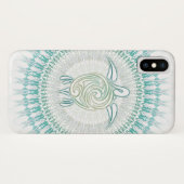Turquoise Turtle and Mandala Animal Case-Mate iPhone Case (Achterkant (horizontaal))