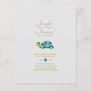 Turquoise Turtle Bruiloftsontbijt per Post of Trou