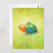 Turquoise Turtles Briefkaart (Voorkant / Achterkant)