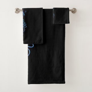 Turquoise Unalome Groep Bad Handdoek