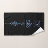 Turquoise Unalome Groep Bad Handdoek (Handdoek)