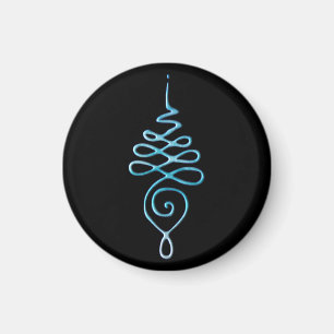 Turquoise Unalome Magneet