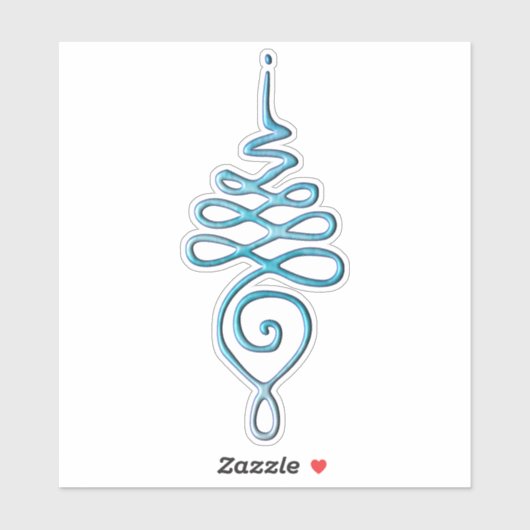 Turquoise Unalome  Sticker (Vel)