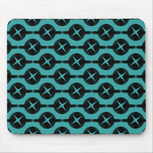 Turquoise Uncommon Circles Mousepad Muismat