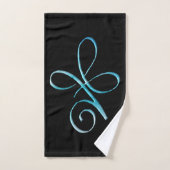 Turquoise Unconditional Love Bad Handdoek (Handdoek)