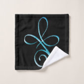 Turquoise Unconditional Love Bad Handdoek (Wasdoekje)