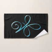 Turquoise Unconditional Love Bad Handdoek (Handdoek)