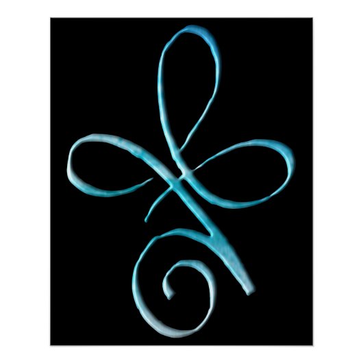 Turquoise Unconditional Love Perfect Poster (Voorkant)