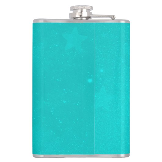 Turquoise Unicorn maatkolf Heupfles (Achterkant)