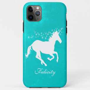Turquoise Unicorn Personalized Case-Mate iPhone Case