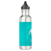 Turquoise Unicorn Personalized Waterfles (Links)