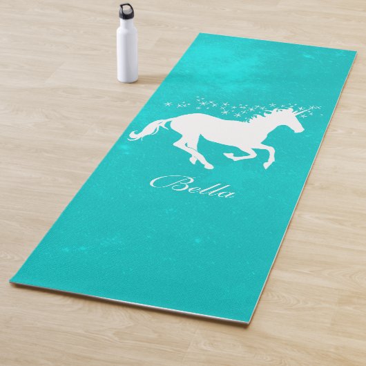 Turquoise Unicorn Persoonlijke Yoga Mat (In situ)