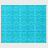 Turquoise Union Jack British Flag Design Cadeaupapier (Vlak)