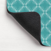 Turquoise Uptown Elegance Mousepad Muismat (Hoek)