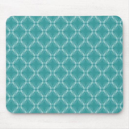 Turquoise Uptown Elegance Mousepad Muismat (Voorkant)