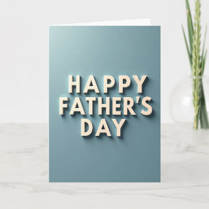 Turquoise Vaderdag briefkaart