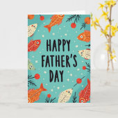 Turquoise Vaderdag Oceaan Kaart (Gele Bloem)