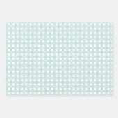 Turquoise veerpatroon & stevig inpakpapier (Voorkant)