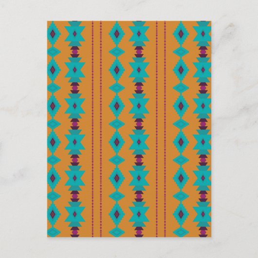 turquoise verbrand briefkaart (Voorkant)