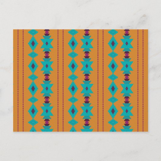 turquoise verbrand briefkaart (Voorkant)