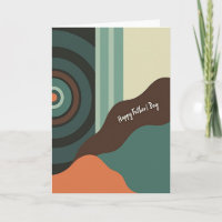 Turquoise Verlovingsring Vaderdag kaart