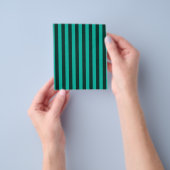 Turquoise Verticale Strepen Pas Aan! Flyer (Hand)