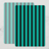 Turquoise Verticale Strepen Pas dit aan! (Voorkant / Achterkant)