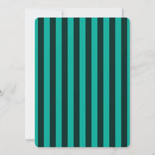 Turquoise Verticale Strepen Pas dit aan! (Voorkant)