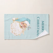 Turquoise Vintage Victoriaans Sinterklaas Handdoek (Handdoek)