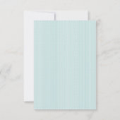 Turquoise Vintage Victoriaanse Kerstman Kaart (Achterkant)