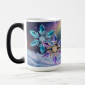 Turquoise Violet Crystals Morphing Mug Magische Mok (Links)