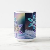 Turquoise Violet Crystals Morphing Mug Magische Mok (Midden)