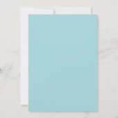Turquoise Violet Ranunculus Sage Bruiloft Kaart (Achterkant)