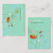 Turquoise Visitekaartje (Voorkant / Achterkant)