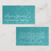 Turquoise  Visitekaartjes (Voorkant / Achterkant)