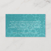 Turquoise  Visitekaartjes (Achterkant)
