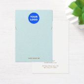 Turquoise Voeg Logo-Ketting-racelet display toe Visitekaartje (Bureau)