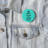 Turquoise voegt Jouw tekst toe houden kalm Button (In situ)
