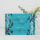 Turquoise Vow Renewal Ceremony Kaart (Staand voorkant)